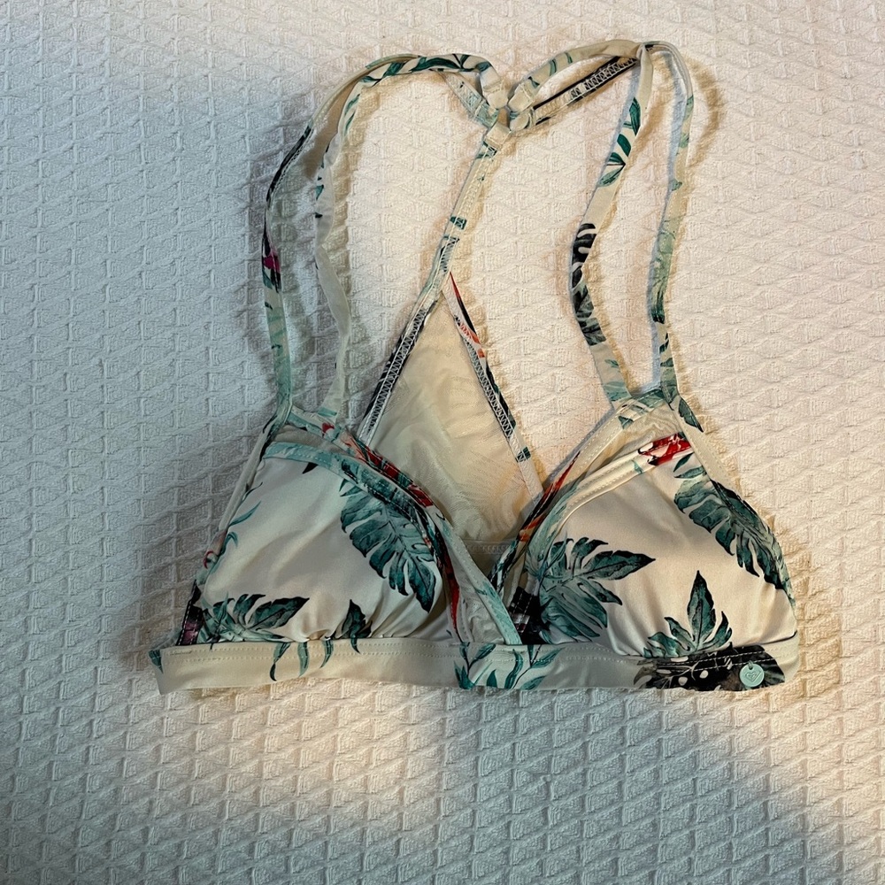 Palm Print Bikini Top by Roxy
